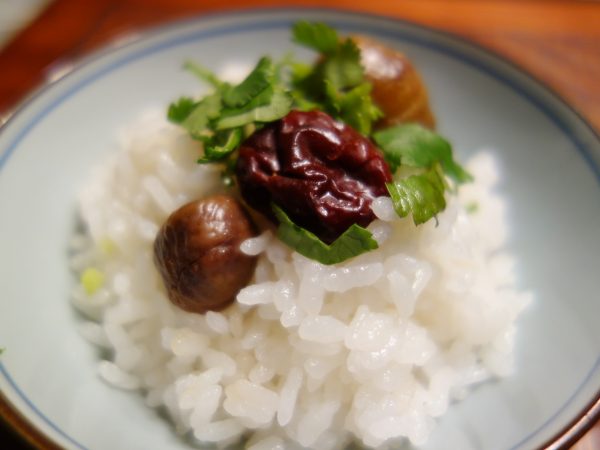 元気になる薬膳 棗と栗の薬膳ご飯 ナチュラル薬膳生活カレッジ 柏本校サロン